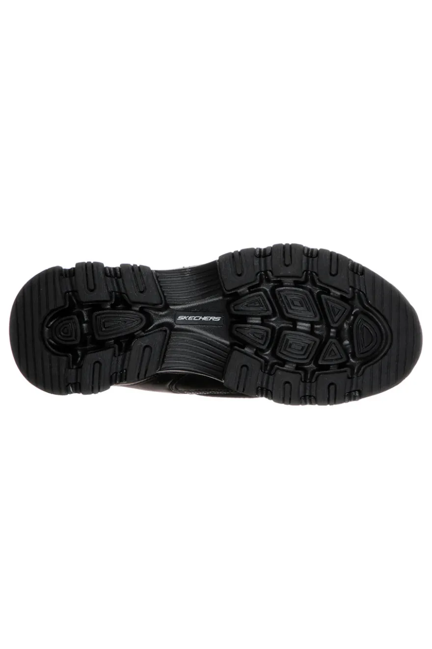 Sneakers nere in pelle con Memory Foam Skechers Iconic Unabashed