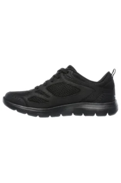 Sneakers nere in pelle e mesh con soletta memory foam Skechers Summits Suited