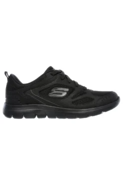 Sneakers nere in pelle e mesh con Memory Foam Skechers Summits Suited