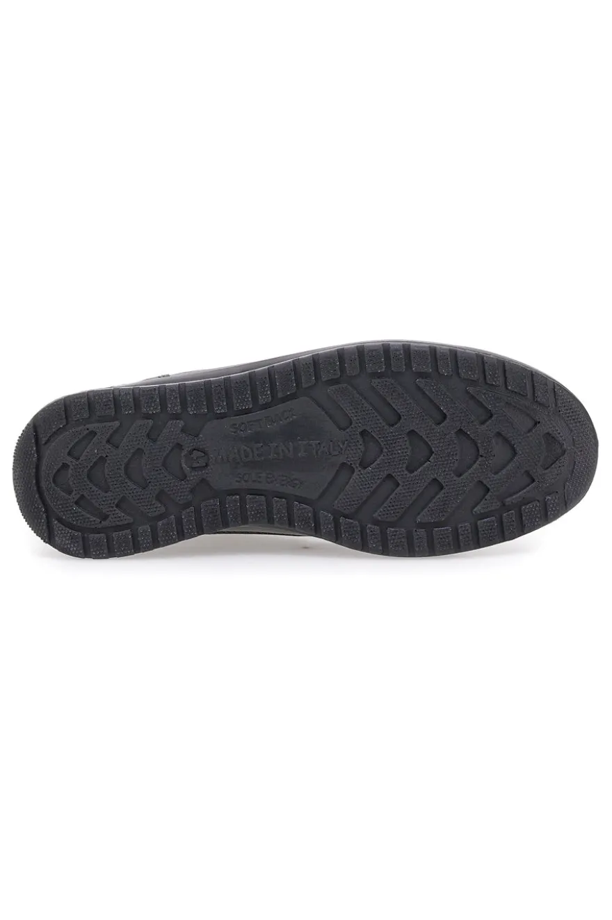 Sneakers nere in vera pelle con fondo rialzato Marco Brandi 308