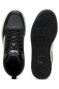 Sneakers nere mid con dettagli bianchi Puma Rebound V6 Mid Jr