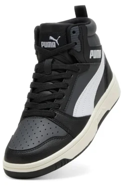 Sneakers nere mid con dettagli bianchi Puma Rebound V6 Mid Jr