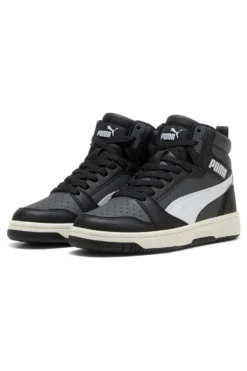 Sneakers nere mid con dettagli bianchi Puma Rebound V6 Mid Jr