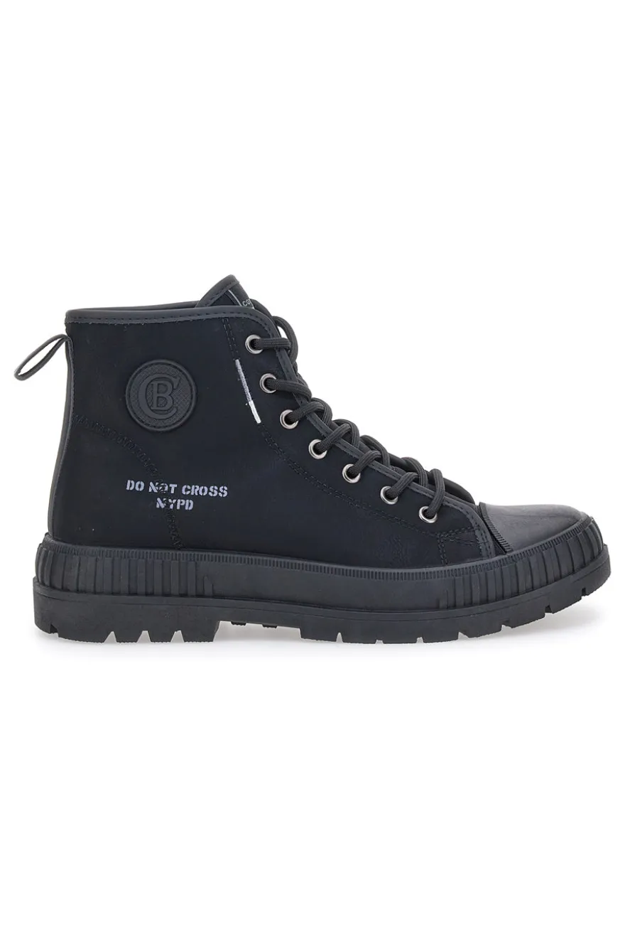 Sneakers nere mid-cut con lacci COTTON BELT AMM421A32