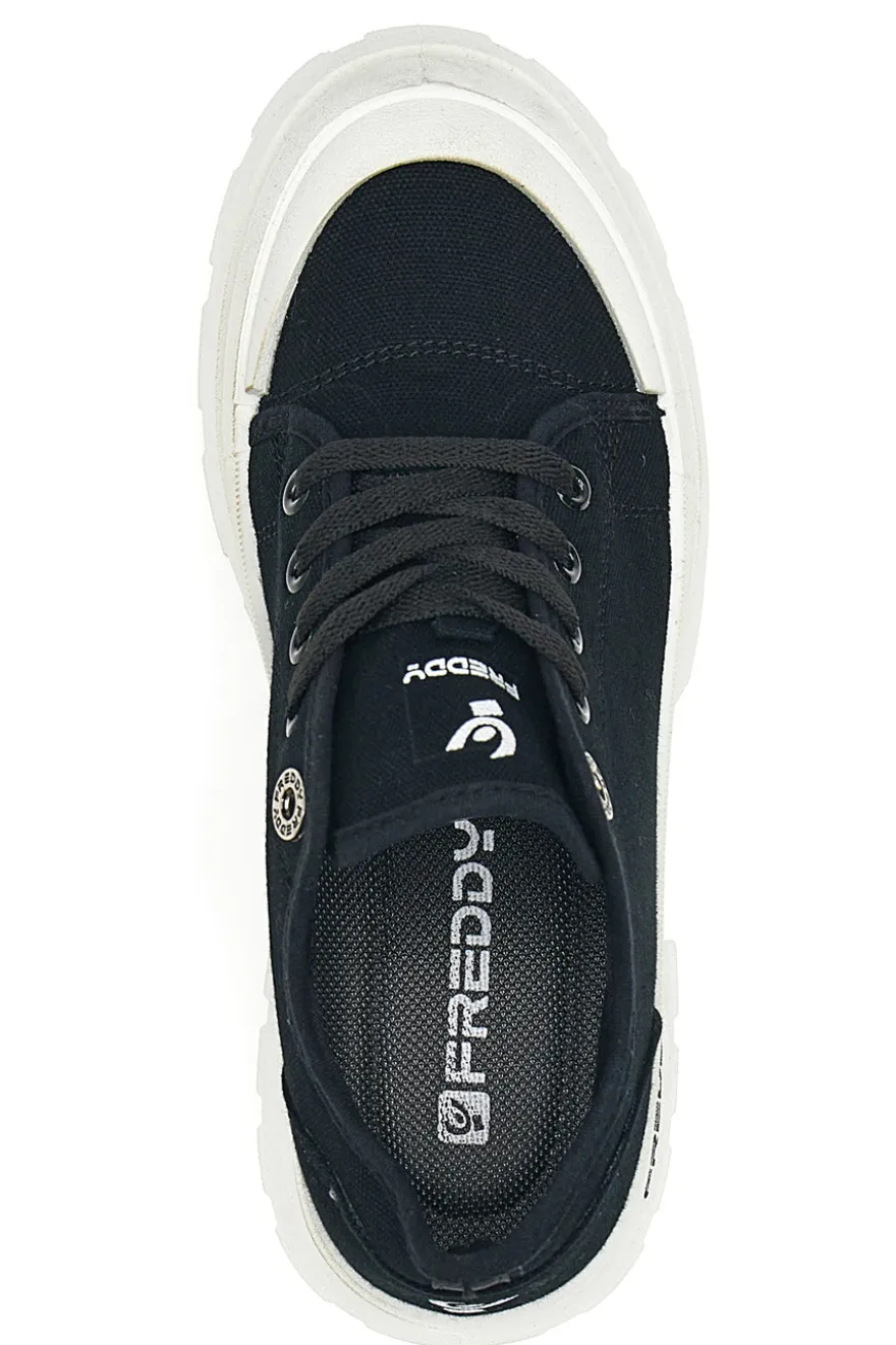 Sneakers Nere Platform da Donna Freddy 7603