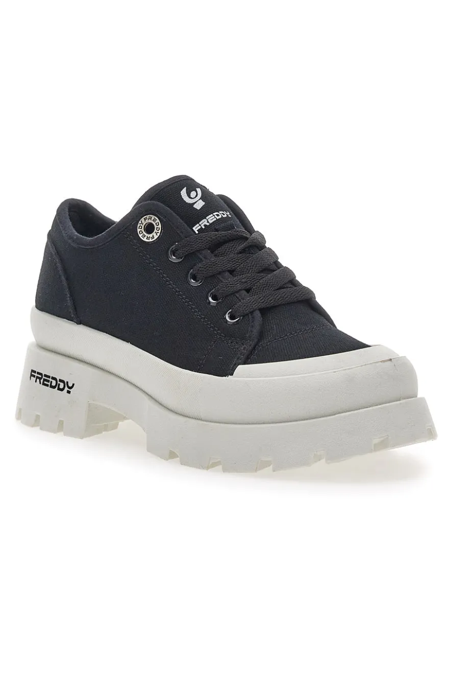 Sneakers Nere Platform da Donna Freddy 7603