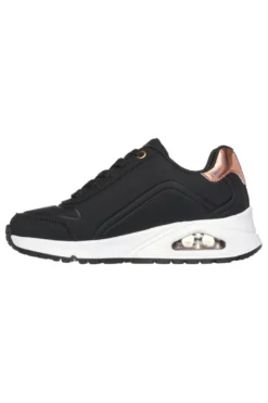 Sneakers nero con zip laterale Skechers Uno gen1 zip and stride