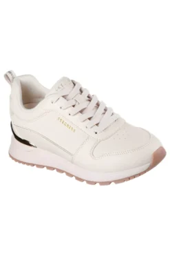 Sneakers off white con dettagli gold e suola alta Skechers Runway Classy Gal Womens