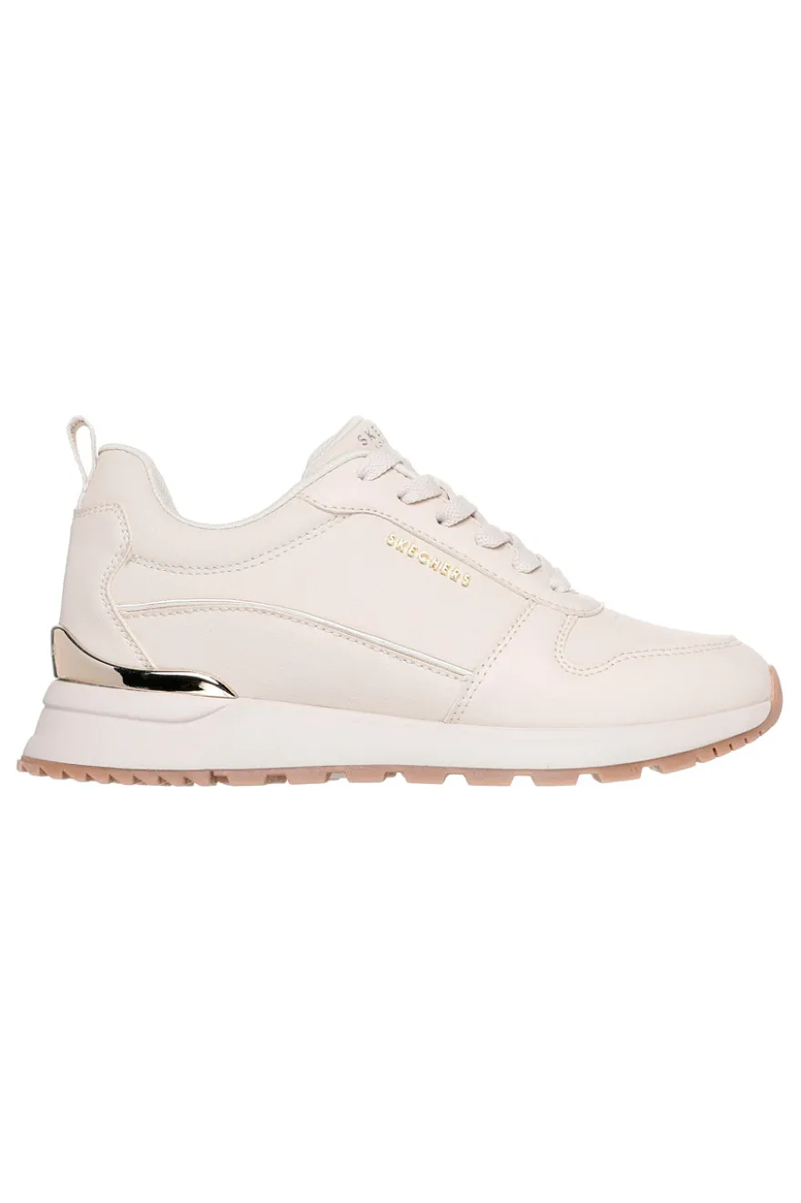 Sneakers off white con dettagli gold e suola alta Skechers Runway Classy Gal Womens