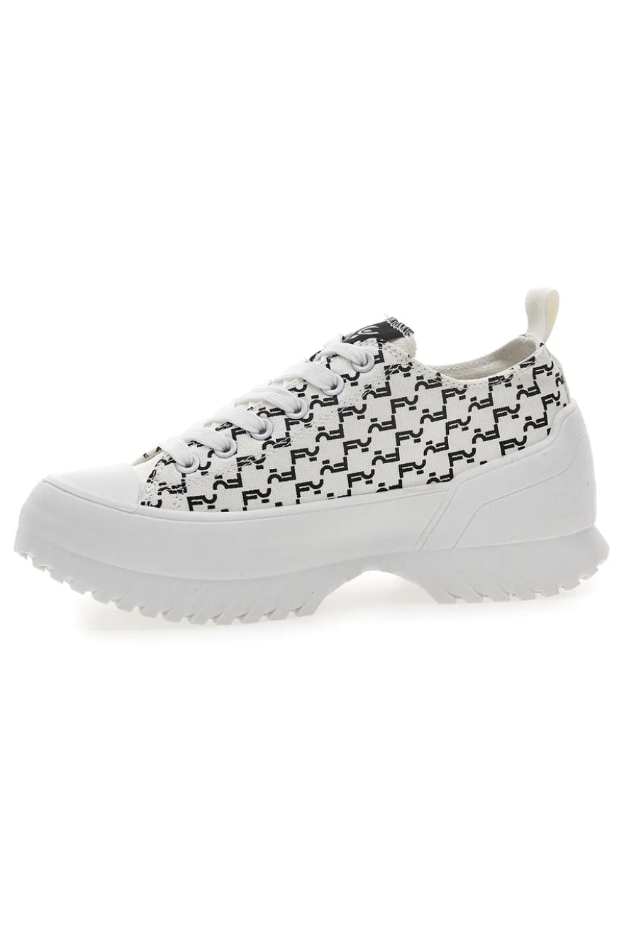 Sneakers Platform Bianche Freddy 7582