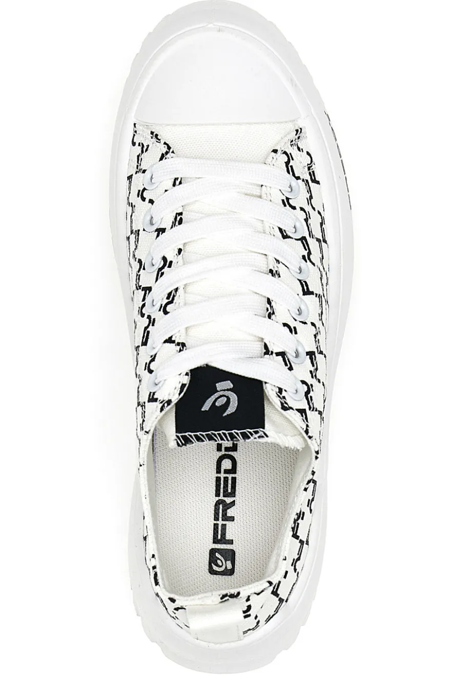 Sneakers Platform Bianche Freddy 7582