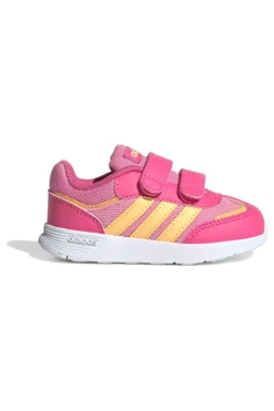 Sneakers rosa con dettagli gialli e suola in gomma Adidas VS Pace 2.0 CF I