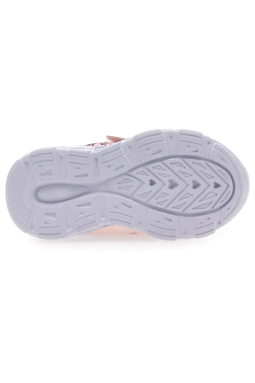 Sneakers rosa con luci chiusura a strappo Champion Funfair Print U TD Low Cut