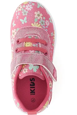Sneakers rosa fantasia floreale primi passi Pitt kids PK1391G
