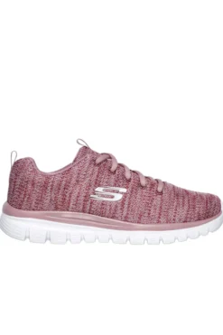 Sneakers Rosa SKECHERS Graceful - Twisted Fortune
