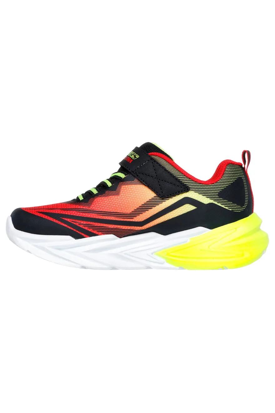 Sneakers rosse con luci chiusura a strappo Skechers Flex-Glow Ultra