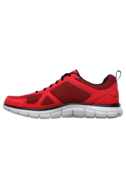 Sneakers rosse sportive con Memory Foam Skechers Track Bucolo