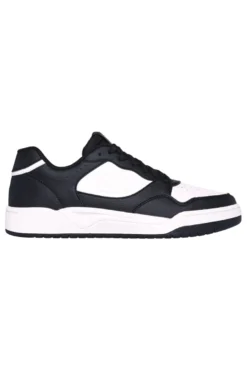 Sneakers Skechers Koop-Volley Low Varsity Nere-Bianche