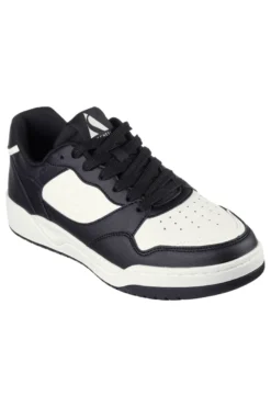 Sneakers Skechers Koop-Volley Low Varsity Nere-Bianche
