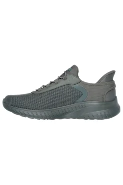 Sneakers slip ins verde oliva in mesh Skechers Bobs squad chaos tough walk