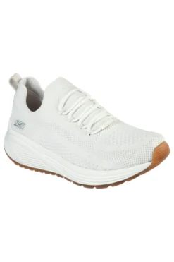 Sneakers Slip-On Bianche con Tomaia a Calzino Skechers BOBS Sport Sparrow 2.0 - Allegiance Crew