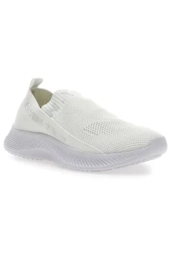 Sneakers Slip-On Cotton Belt Spirit Bianco