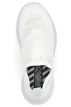 Sneakers Slip-On Cotton Belt Spirit Bianco