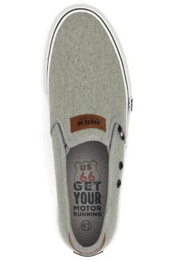 Sneakers Slip-On Grigie Route 66 01805
