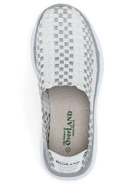 Sneakers Slip-on Overland 9620 Bianche e Grigie