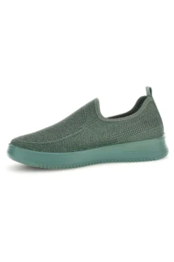 Sneakers slip on verdi in tessuto traforato Mio tempo tf2508059