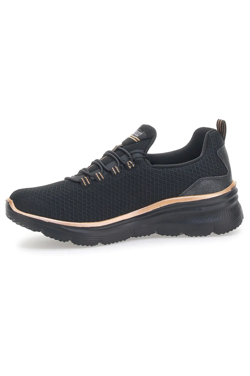 Sneakers Sportive Nere con Dettagli Oro Rosa AUSTRALIAN AUX2W505
