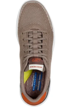 Sneakers taupe knit con Air-Cooled Memory Foam Skechers Corliss Dorset
