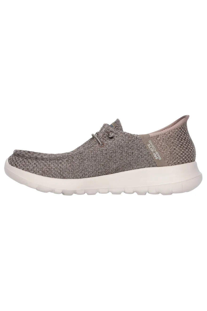 Sneakers Taupe Skechers Hands Free Slip-ins: GO WALK Max - Halcyon