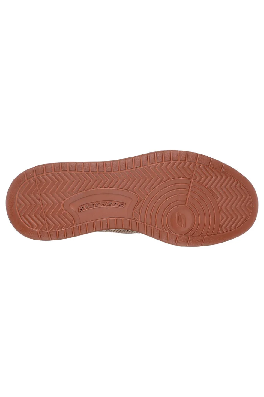 Sneakers Taupe Vegane con soletta Air-Cooled Memory Foam Skechers Relaxed Fit: Corliss - Dorset