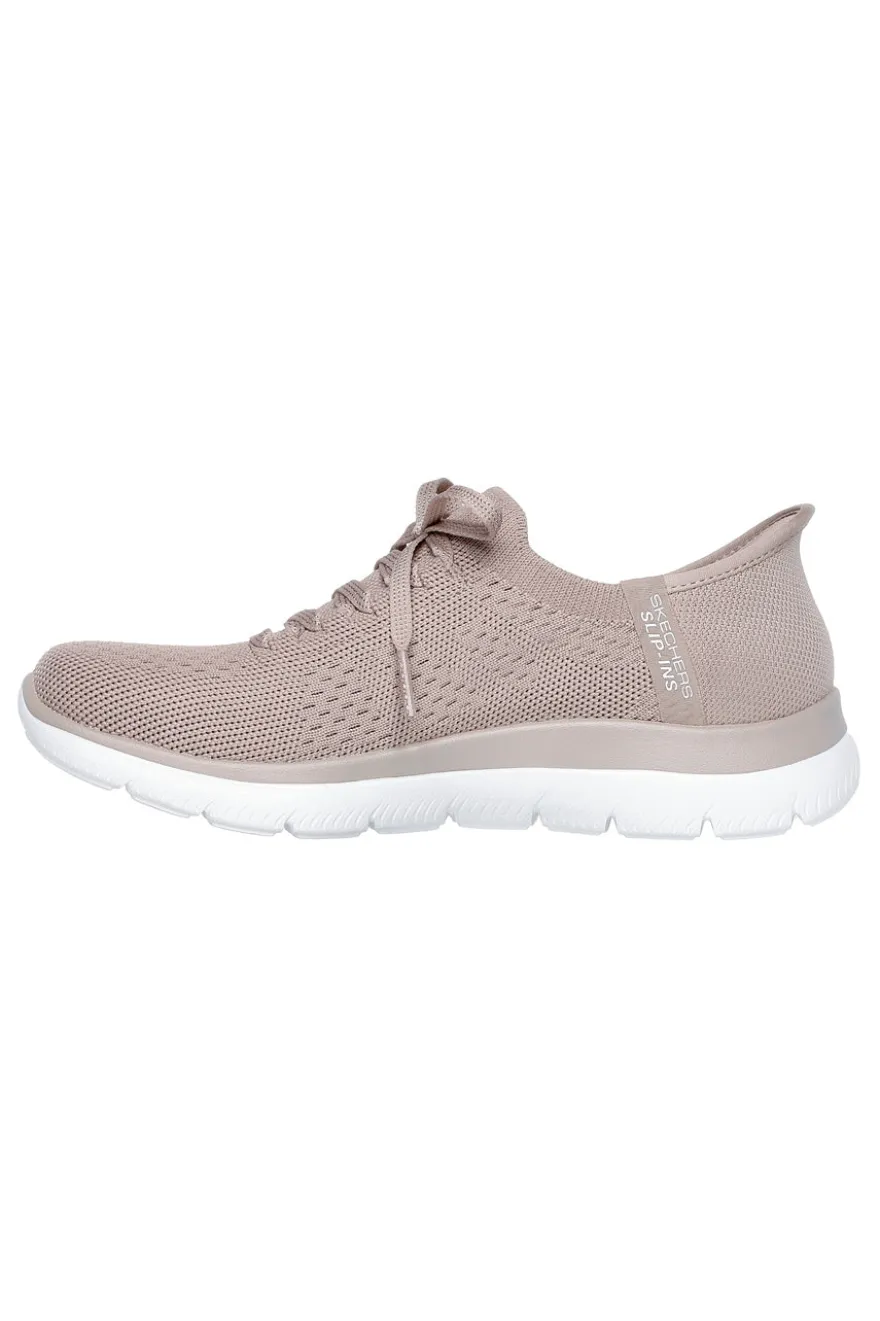 Sneakers Taupe Vegan Skechers Slip-ins: Summits - New Daily