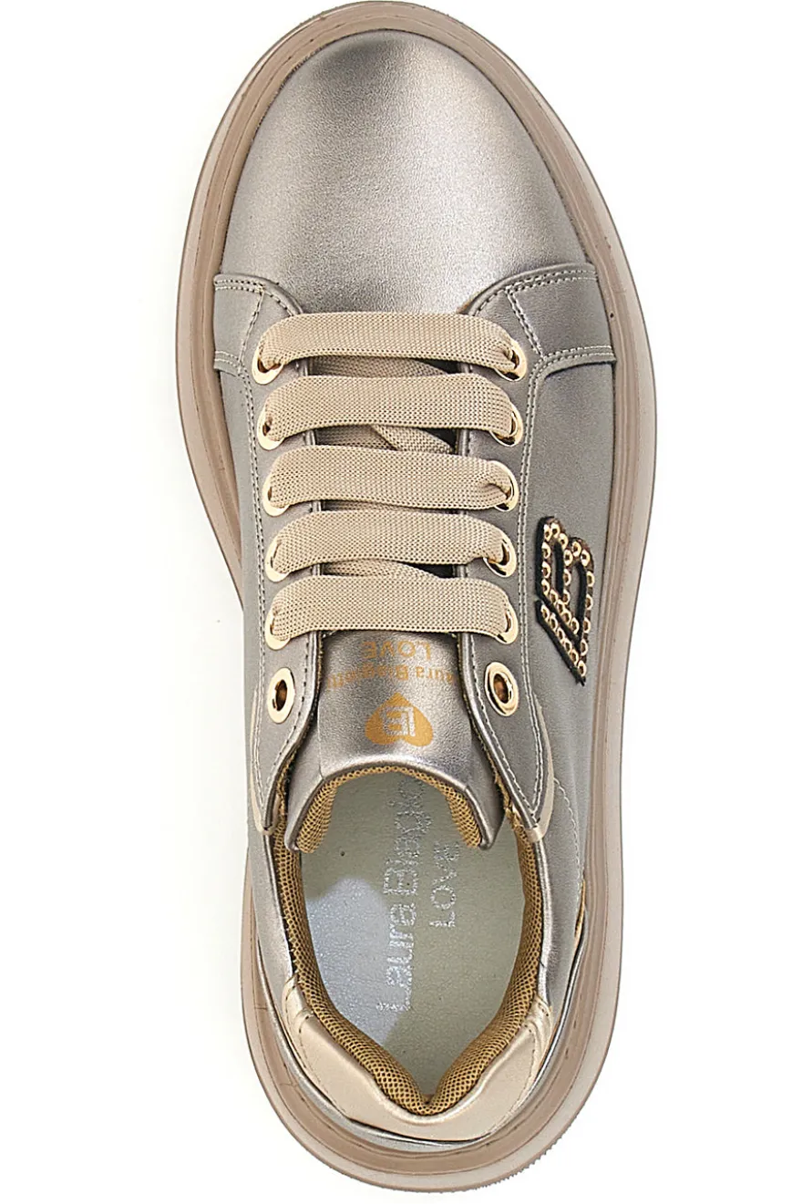 Sneakers Tortora effetto metallizzato LAURA BIAGIOTTI 93939376