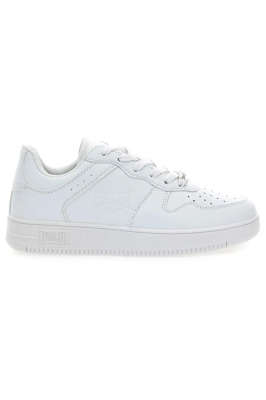 Sneakers total white traforate in materie sintetiche Everlast EV713