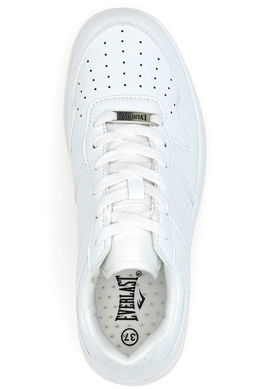 Sneakers total white traforate in materie sintetiche Everlast EV713