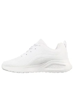 Sneakers Vegan Bianche con Platform Skechers BOBS Sport Buno - How Sweet