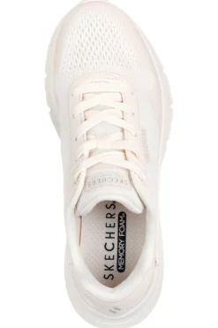 Sneakers Vegan Bianche con Platform Skechers Uno Flex - Spring On Air