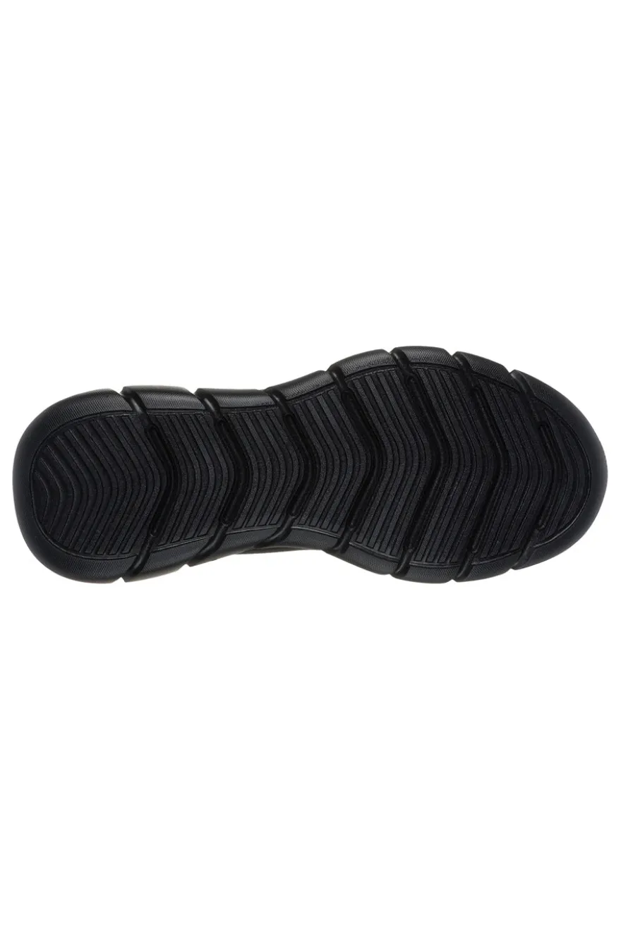 Sneakers Vegane Nere con Soletta in Memory Foam Skechers BOBS Sport B Flex - Chill Edge