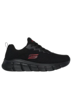 Sneakers Vegane Nere con Soletta in Memory Foam Skechers BOBS Sport B Flex - Chill Edge