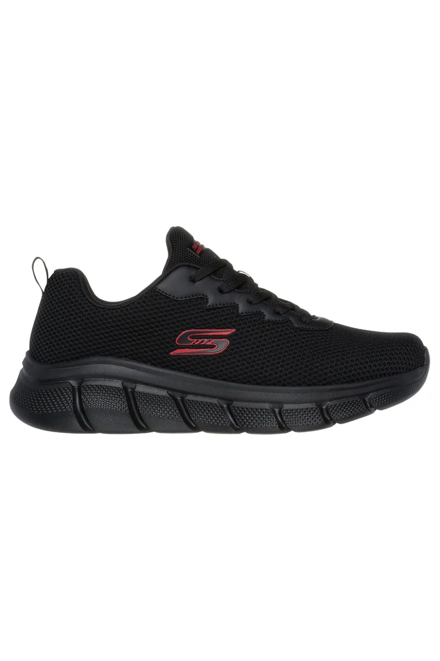 Sneakers Vegane Nere con Soletta in Memory Foam Skechers BOBS Sport B Flex - Chill Edge