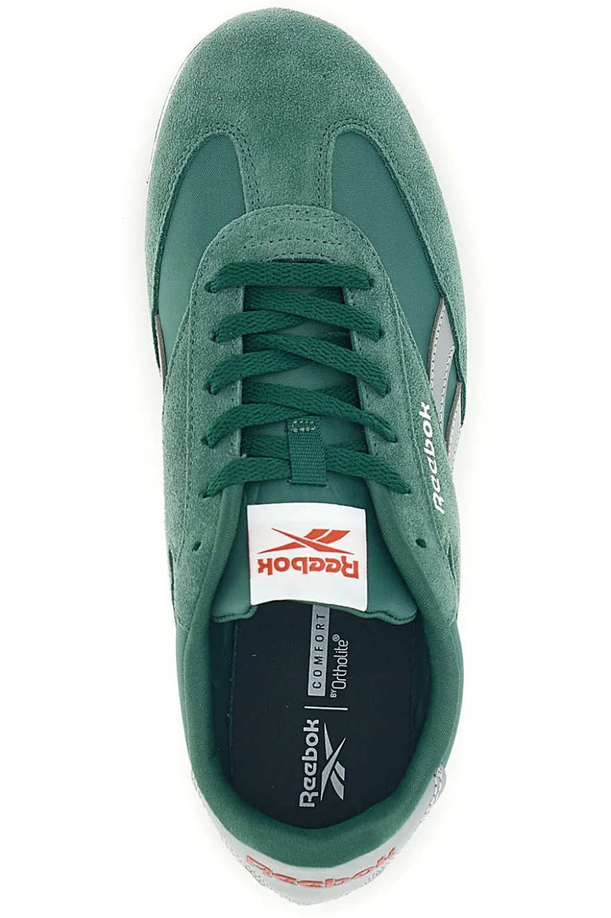 Sneakers verde con inserti in suede e Ortholite Reebok World 70