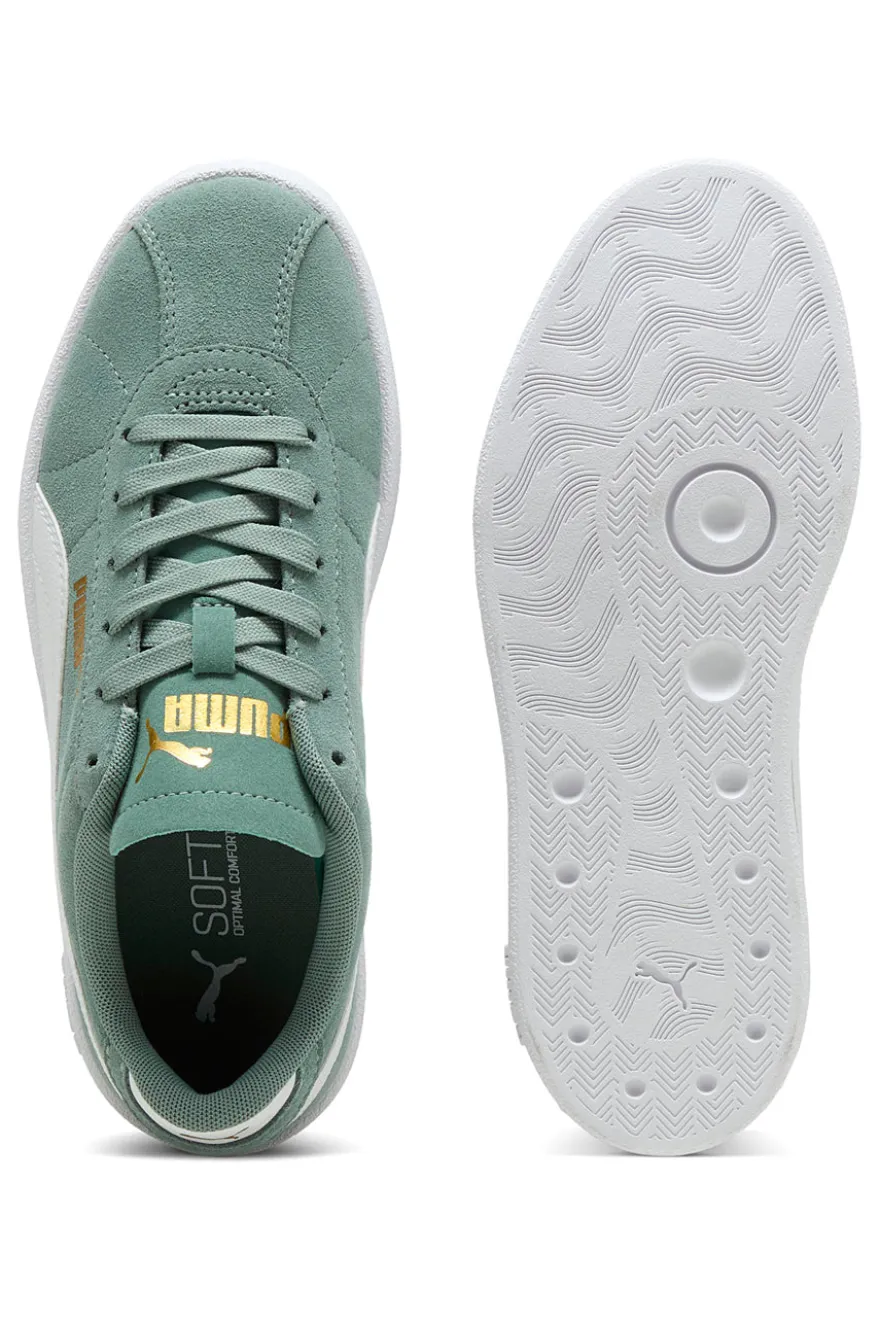Sneakers Verde con Tomaia In Pelle e Suola Softfoam PUMA Club II Jr