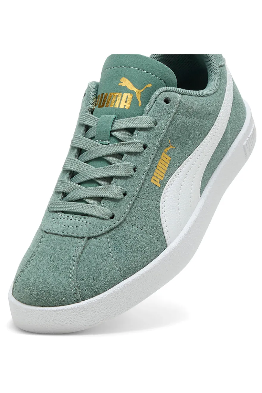Sneakers Verde con Tomaia In Pelle e Suola Softfoam PUMA Club II Jr