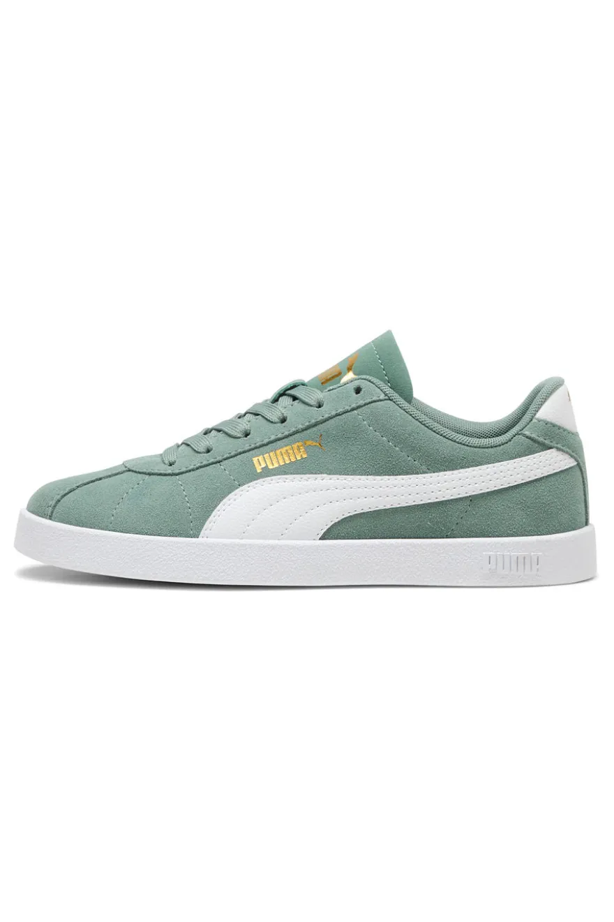 Sneakers Verde con Tomaia In Pelle e Suola Softfoam PUMA Club II Jr