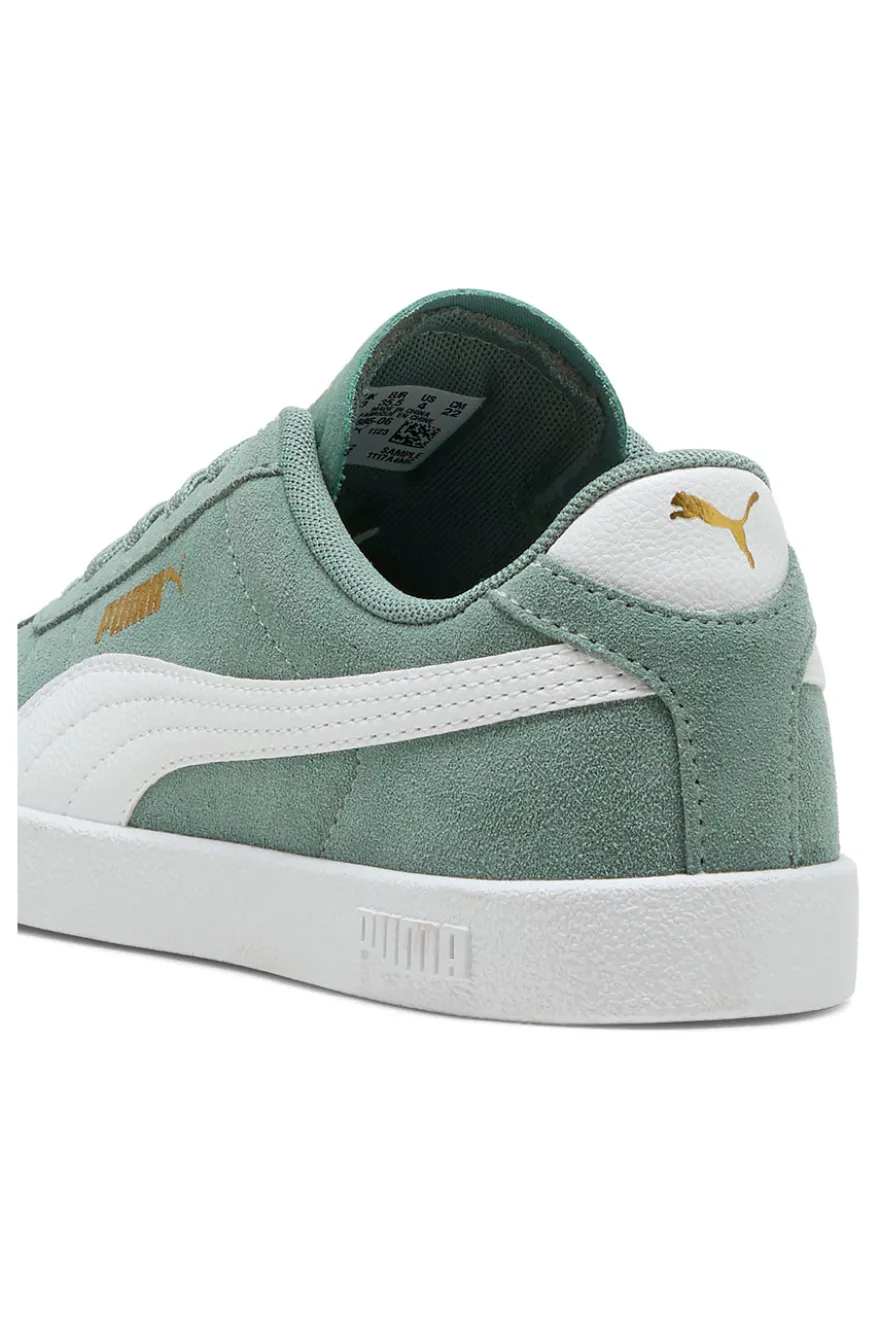 Sneakers Verde con Tomaia In Pelle e Suola Softfoam PUMA Club II Jr