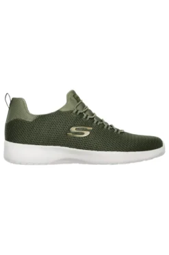 Sneakers verde oliva traspiranti con Memory Foam Skechers Dynamight
