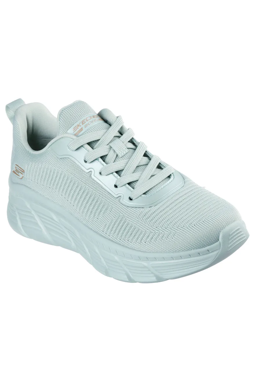 Sneakers verde salvia in knit con Memory Foam Skechers Bobs B Flex Hi Flying Hi